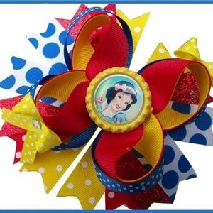 4.5 INCH DISNEY PRINCESS SNOW WHITE HAIRBOW
